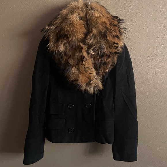 Raccoon/Cashmere Andrew Marc Peacoat - Picture 1 of 5